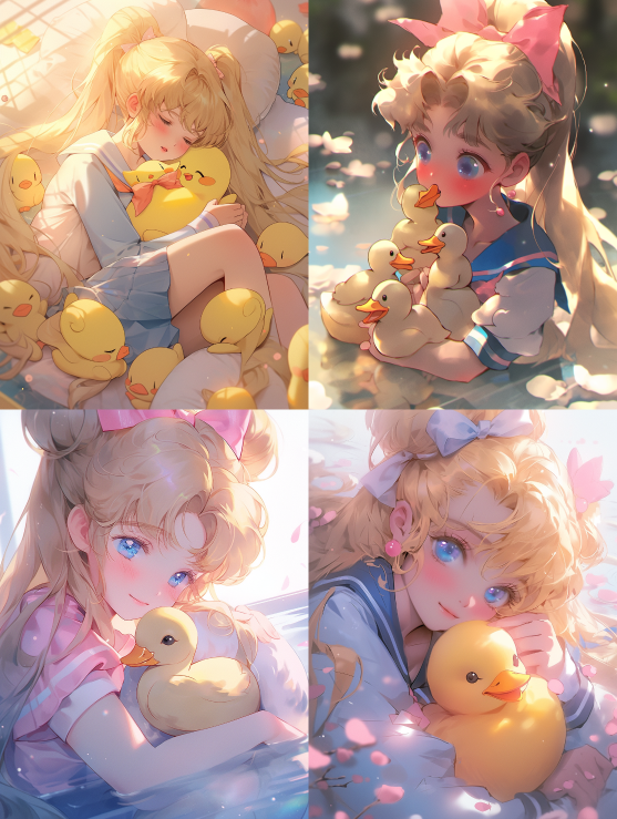 Sailor Moon And Duck Midjourney Midjourney